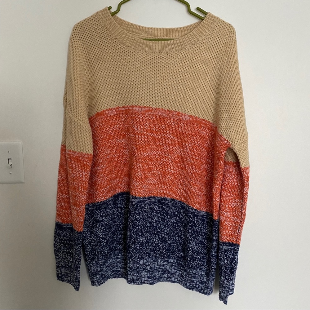 She and Sho Striped Sweater